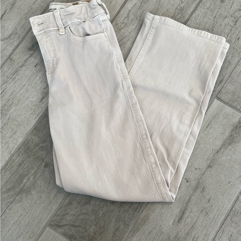 Girls - Abercrombie Kids Light Cream Jeans